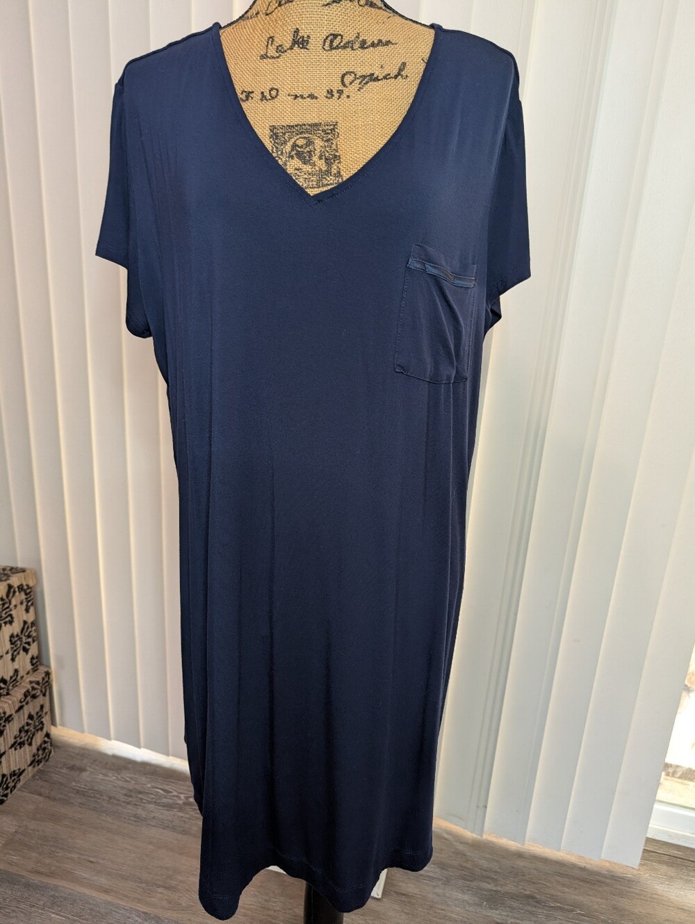 Soma Navy Short Sleeve Nightgown